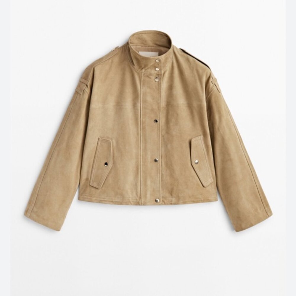 ISO!! Massimo Dutti Suede Bomber Jacket